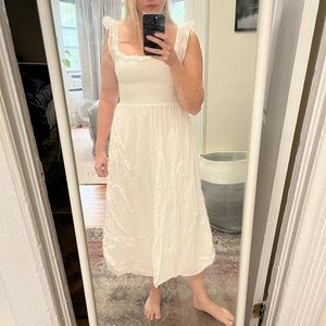 Reformation smocked dress
